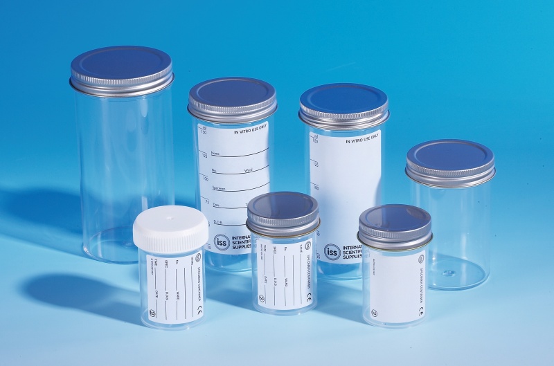 Straight Sided Specimen Containers