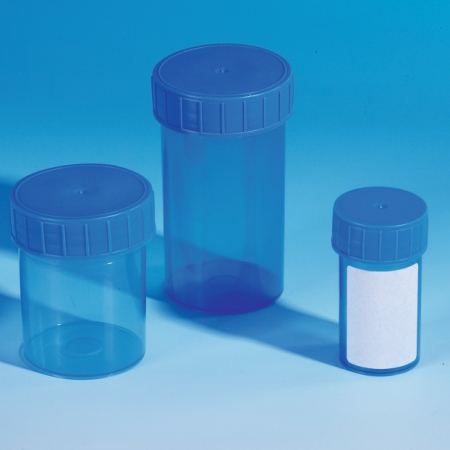 SCS1449 (Pack of 380) - Blue Polypropylene Containers for Food And Dairy Sampling