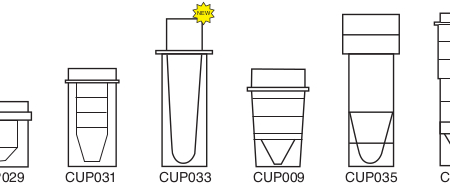 0.5ml Micro Sample Cup - CUP031 (Pack of 1000)