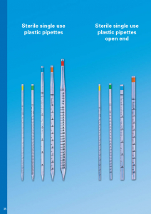 sterile pipettes